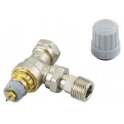 Danfoss 013G6283 - Radiator Valves, RA-FS, Bi-directional, 15, Angle, GB, Nickel plated