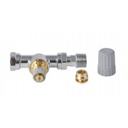 Danfoss 013G6284 - Radiator Valves, RA-FS, Bi-directional, 15, Straight, GB, Chrome plated