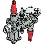 Danfoss 027L3124 - Valve station, ICF 20-6-4, 3/4 in