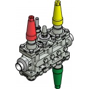 Danfoss 027L4195 - Valve station, ICF 25-6-2RB, 1 1/4 in