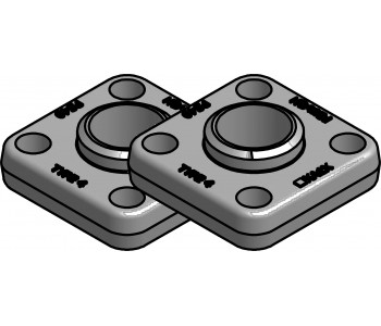Danfoss 027N1041 - Flange set, Flange Danfoss 027N1041 - Flange set, Flange