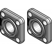Danfoss 027N2332 - Flange set, Flange
