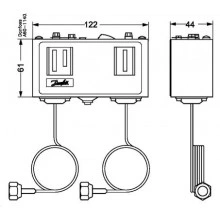 Danfoss 060-119966 - Реле давления, KP15