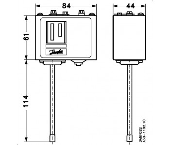 Danfoss 060-120266 - Pressure switch, KP7W Danfoss 060-120266 - Pressure switch, KP7W