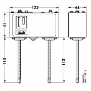 Danfoss 060-127666 - Реле давления, KP17W