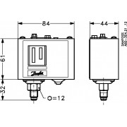 Danfoss 060-509491 - Pressure switch, KP1