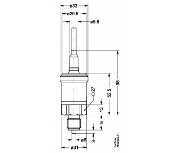 Danfoss 060G1967 - Преобразователь давления, AKS 33, -1.00 bar - 34.00 bar, -14.50 psi - 493.13 psi Danfoss 060G1967 - Преобразователь давления, AKS 33, -1.00 bar - 34.00 bar, -14.50 psi - 493.13 psi