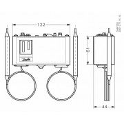 Danfoss 060L202466 - Thermostat, KP98
