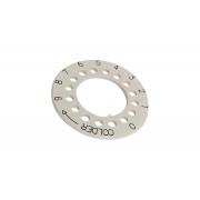 Danfoss 077B8974 - Washer, white, Black print 0-9, Thermostat accessory