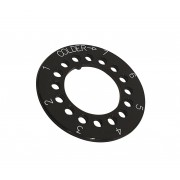 Danfoss 077B8976 - Washer, black, White print 0-7, Thermostat accessory
