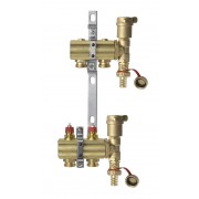 Danfoss 088U0702 - Коллектор FHF, Латунь, Колличество отводов коллектора: 2, 10 bar