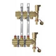 Danfoss 088U0703 - Коллектор FHF, Латунь, Колличество отводов коллектора: 3, 10 bar