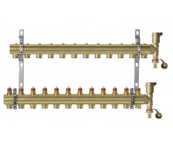 Danfoss 088U0712 - Коллектор FHF, Латунь, Колличество отводов коллектора: 12, 16 bar Danfoss 088U0712 - Коллектор FHF, Латунь, Колличество отводов коллектора: 12, 16 bar