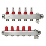 Danfoss 088U0755 - Коллектор SSM-F, Нержавеющая сталь, Колличество отводов коллектора: 5, 6 bar