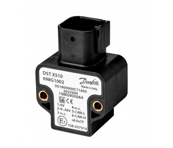 Danfoss 098G1009 - Rotary position sensor, DST X510, 45 °, Redundant, Ratio metric Danfoss 098G1009 - Rotary position sensor, DST X510, 45 °, Redundant, Ratio metric
