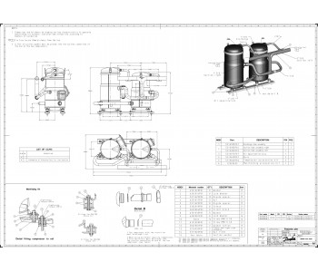 Danfoss 120H1638 - Scroll compressor, DSF100A4ALB Danfoss 120H1638 - Scroll compressor, DSF100A4ALB