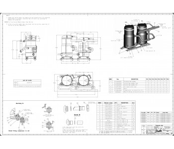 Danfoss 120H1640 - Scroll compressor, DSF115A4ALB Danfoss 120H1640 - Scroll compressor, DSF115A4ALB
