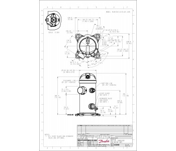 Danfoss 121U8755 - Scroll compressor, MLZ026T4LT9A Danfoss 121U8755 - Scroll compressor, MLZ026T4LT9A
