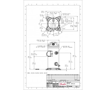 Danfoss 121U8774 - Scroll compressor, MLZ038T1LQ9A Danfoss 121U8774 - Scroll compressor, MLZ038T1LQ9A