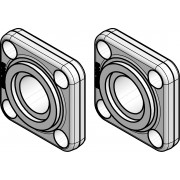 Danfoss 192H3018 - Flange set, Flange