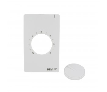 Danfoss 19805922 - Accessories, Thermostats, Devireg 233 Front, knob 1 pcs. in box, W Danfoss 19805922 - Accessories, Thermostats, Devireg 233 Front, knob 1 pcs. in box, W