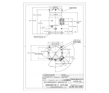 Danfoss SZ090-3VI - Scroll compressor, SZ090S3VC Danfoss SZ090-3VI - Scroll compressor, SZ090S3VC