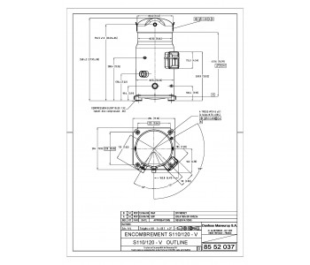 Danfoss SZ120-3VI - Scroll compressor, SZ120S3VC Danfoss SZ120-3VI - Scroll compressor, SZ120S3VC